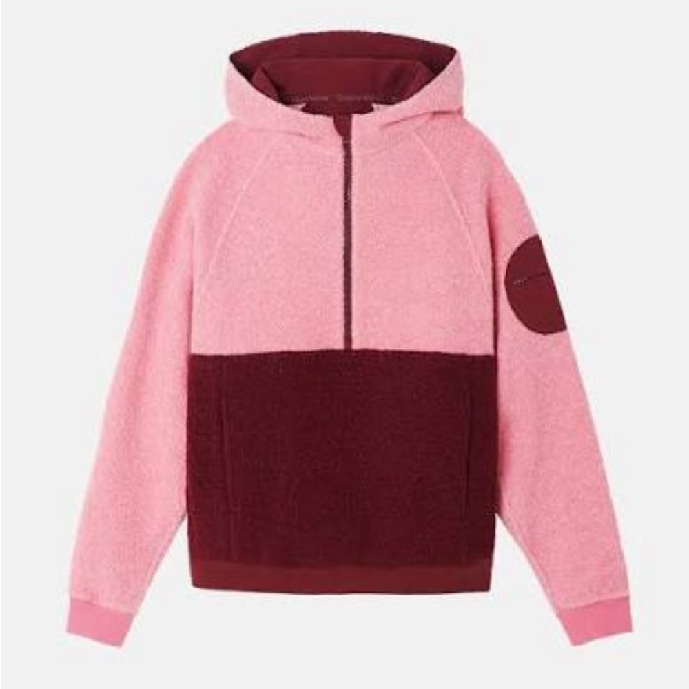 Outdoor Voices Megafleece Wool Blend Color block Hoodie